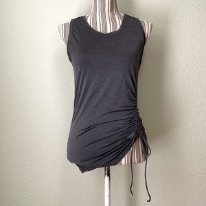 XS Athleta Side Cinch Tank Top Heather Grey